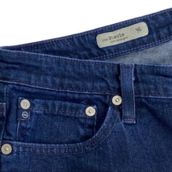 Ag The Stevie slim straight blue jeans 28 R - Picture 11 of 14